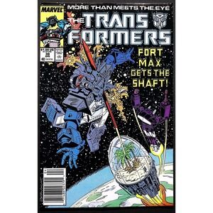 The Transformers‎ Comic Book #39 Fort Max Gets The Shaft Marvel 1987 Newsstand